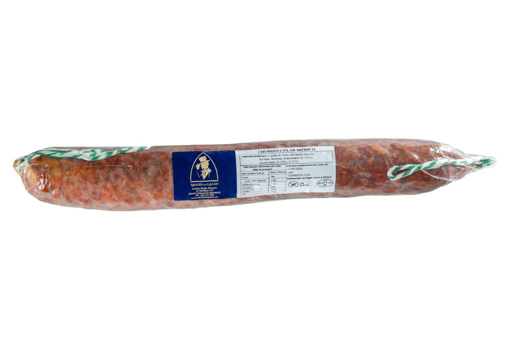chorizo cular ibérico abadía de galán de extremadura