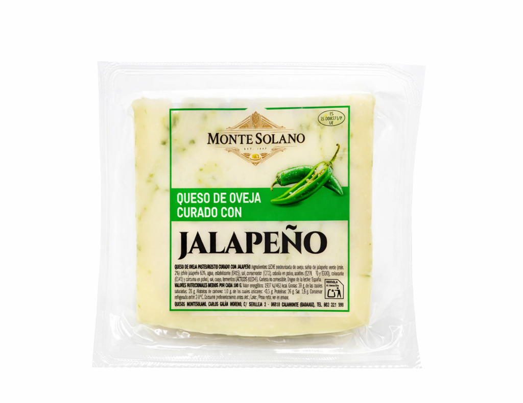 Queso curado de oveja con Jalapeño