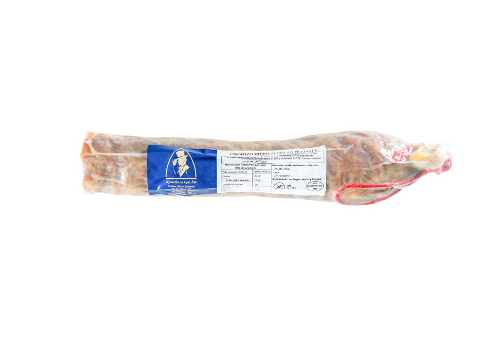 chorizo ibérico cular de bellota abadía de galán de extremadura