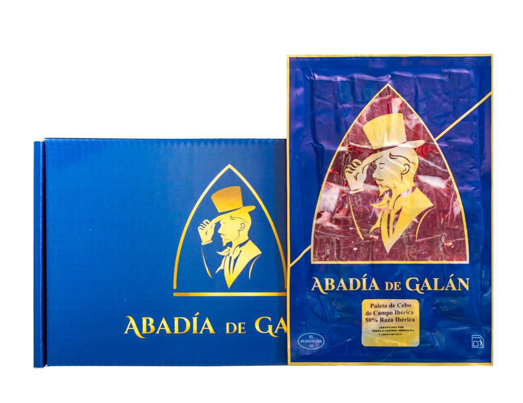 loncheado paleta de cebo de campo ibérico 50% abadía de galán extremadura