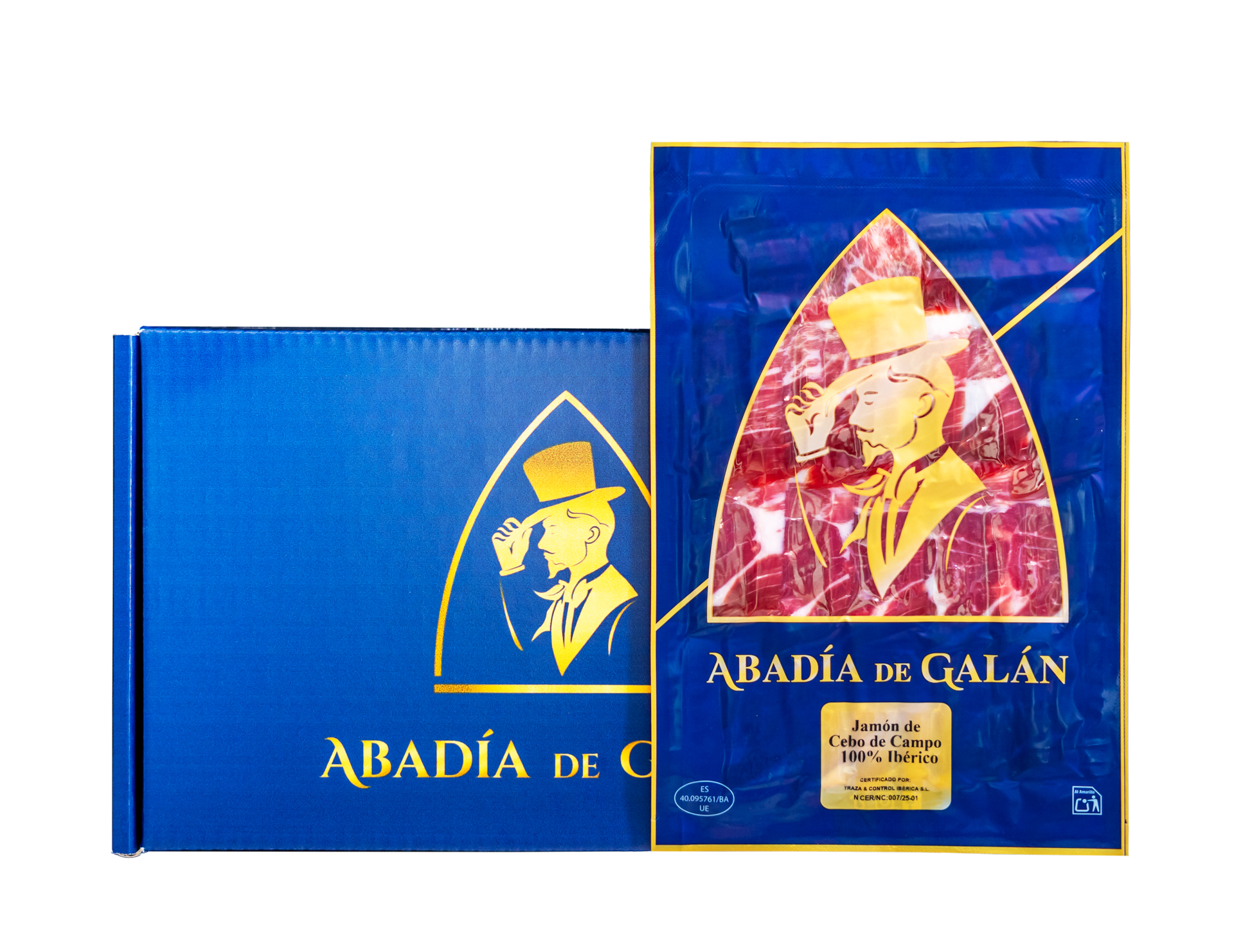 pack jamón de cebo de campo 100% ibérico abadía de galán extremadura
