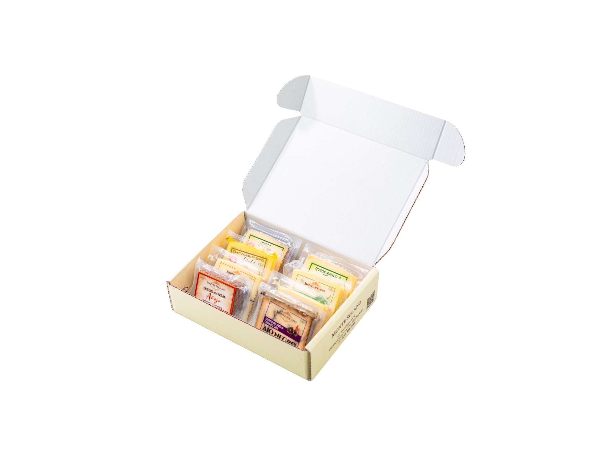 pack selección gourmet 8 cuñas queso montesolano extremadura