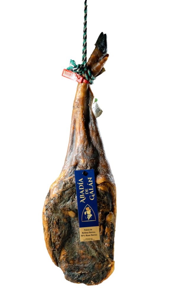 paleta de bellota ibérica 50% raza ibérica abadía de galán extremadura