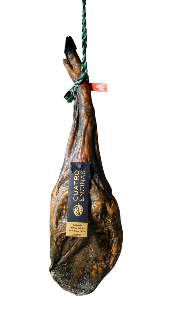 paleta de bellota ibérica 50% raza ibérica cuatro encinas
