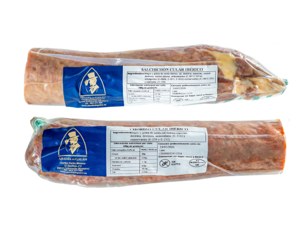 pack chorizo y salchichon cular ibérico abadía de galán extremadura