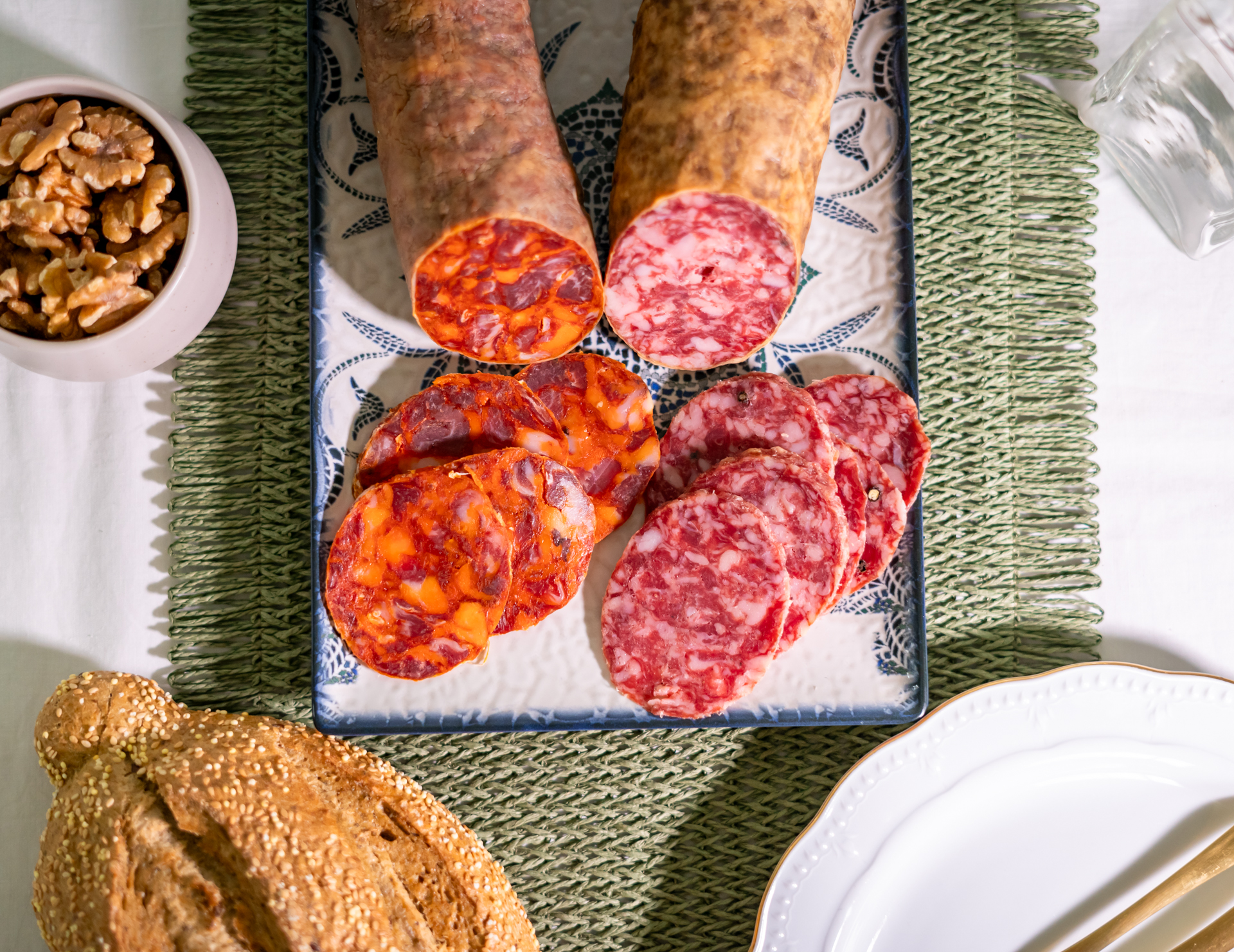 pack chorizo y salchichon cular ibérico de bellota abadía de galán extremadura